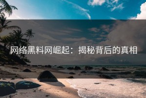 网络黑料网崛起：揭秘背后的真相