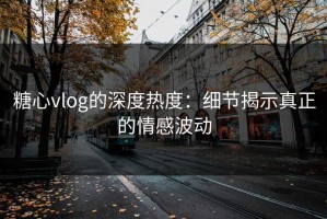糖心vlog的深度热度：细节揭示真正的情感波动
